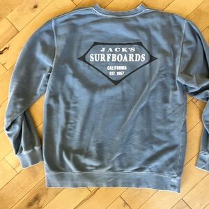 Jack's Surfboards Blue Crewneck Sweatshirt for Men
